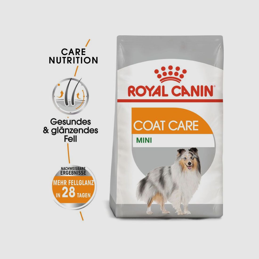 ROYAL CANIN Kleine Hunde Trockenfutter Coat Care für glänzendes Fell 3 Kg