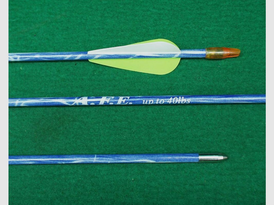A.F.E. Fiberglas-Pfeile blau