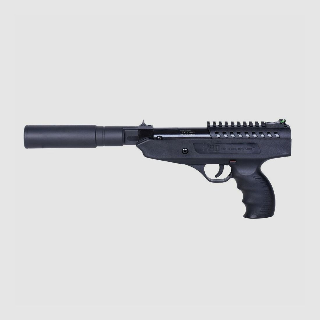 BO Langley Silencer Negro 4,5mm - Pistola de Aire Comprimido de Resorte de Quiebre, imagen 3 de 3