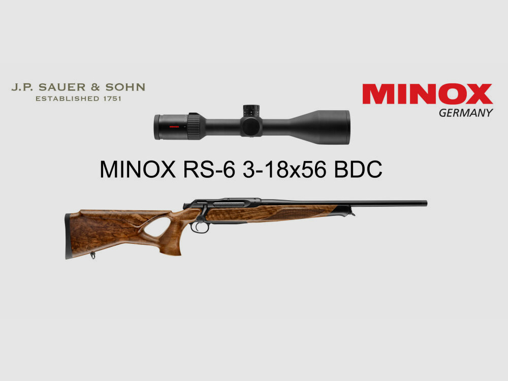 J.P. Sauer & Sohn Sauer 505 ICONIC Stock HQ5 Equipment Package Elegance | .308 Win. | MINOX RS-6 3-18x56 BDC