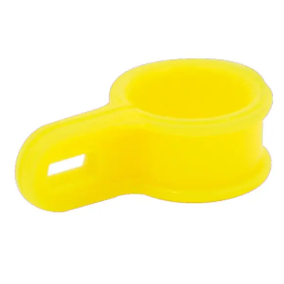 Gelbe Kunststoff-Anhänger-Ring Durchmesser 12 MM für Stockente