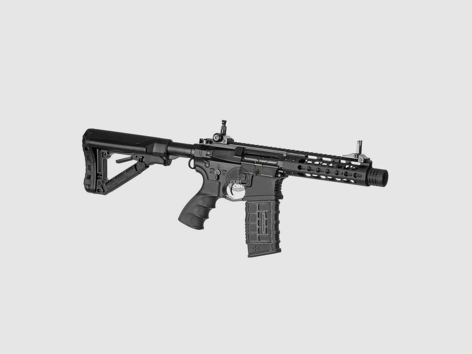 Softair - Gewehr - G&G GC16 E.T.U. Wild Hog 7 Inch S-AEG-Schwarz - ab 18, ber 0,5 Joule