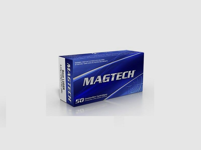 Magtech 9mmLuger 8,0g/124grs FMJ (9B) 1000 cartucce