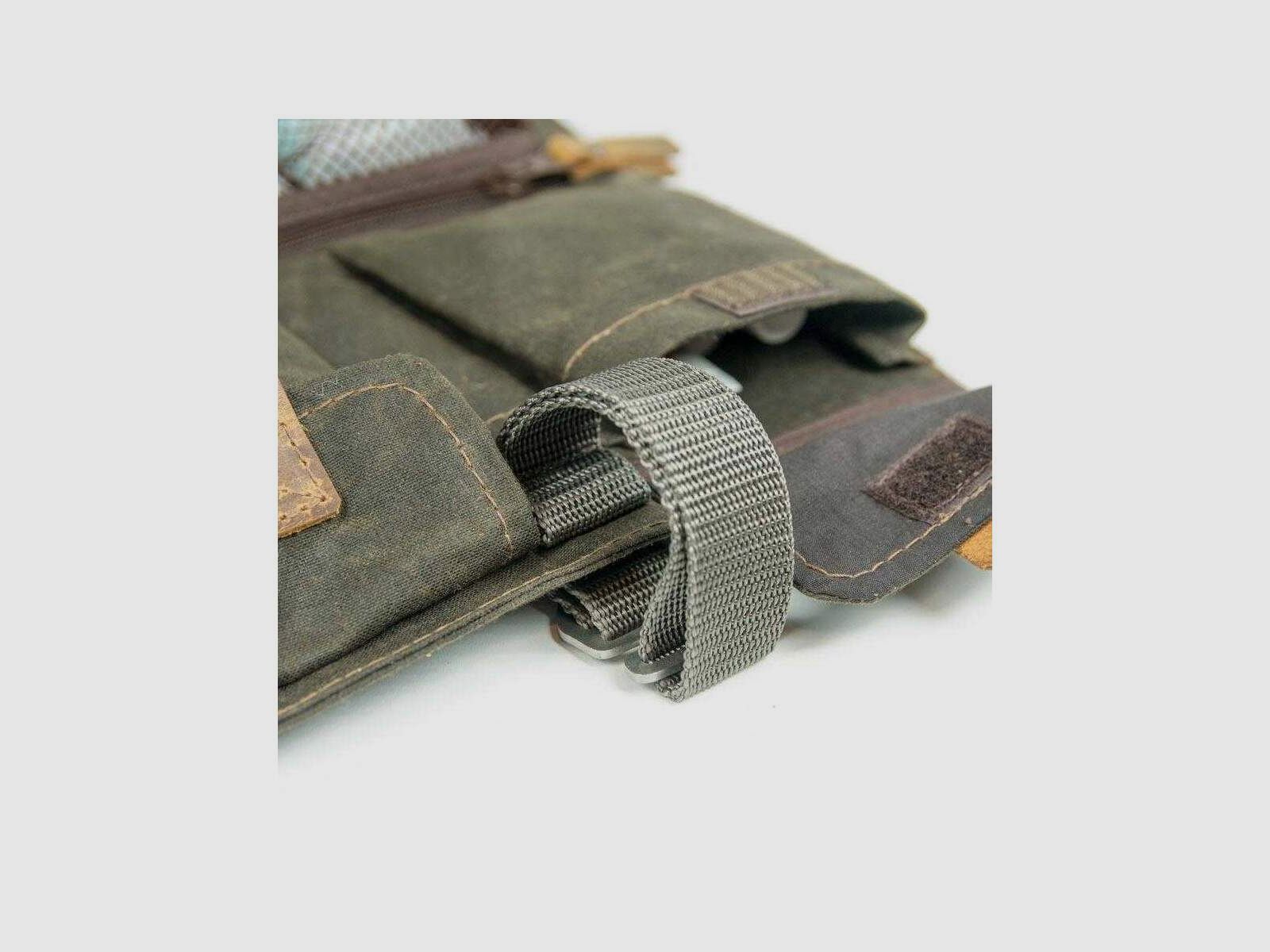 STEINKAUZ Necessaire / Pochette da toilette "Cultus", Wax Oliva, immagine 4 di 7