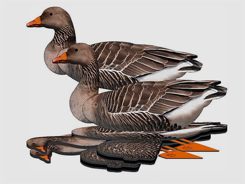 Lockvogel Graugans 6er-Set (FUD Decoy)