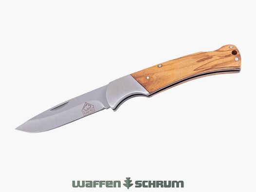 PUMA TEC Jagd-Taschenmesser Olivenholz AISI 420 Stahl, rostfrei