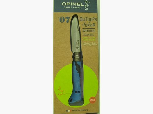 Nóż dziecięcy nr 7 - ostrze 7,5 cm, nierdzewne, niebieskie