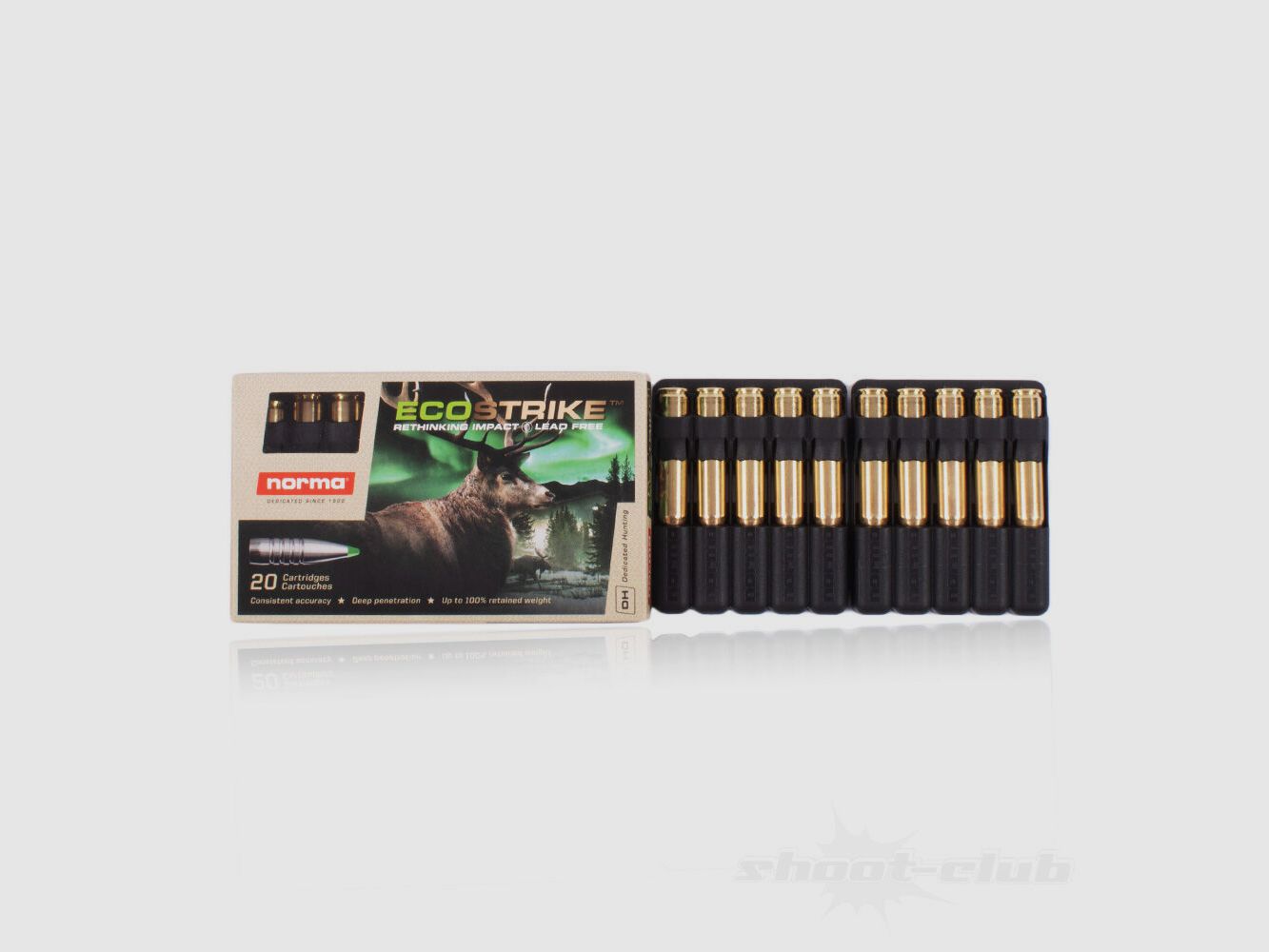 Norma Ecostrike Büchsenpatronen Kaliber .30-06 bleifrei 9,7g / 150grs