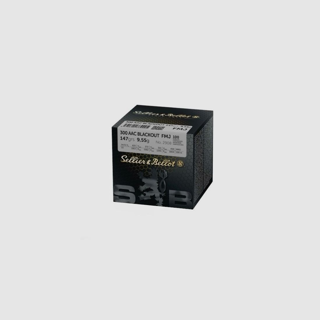.300 AAC BLK Sellier & Bellot FMJ 9.55g / 147grs., Bild 1 von 2
