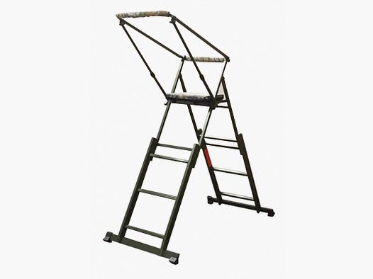 Aluminum hide chair with adjustable shooting rest