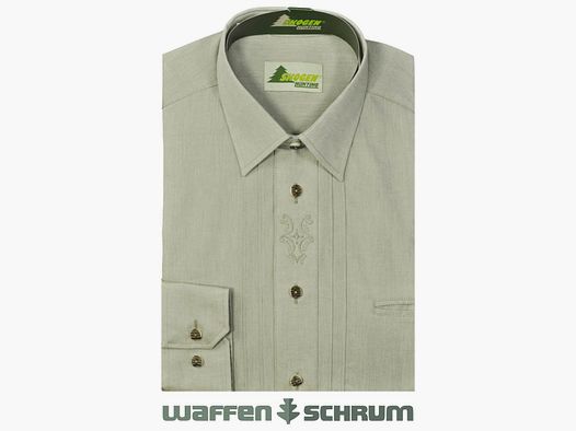 Skogen Hemd 1/1-Arm Biesen/Stickerei Lind
