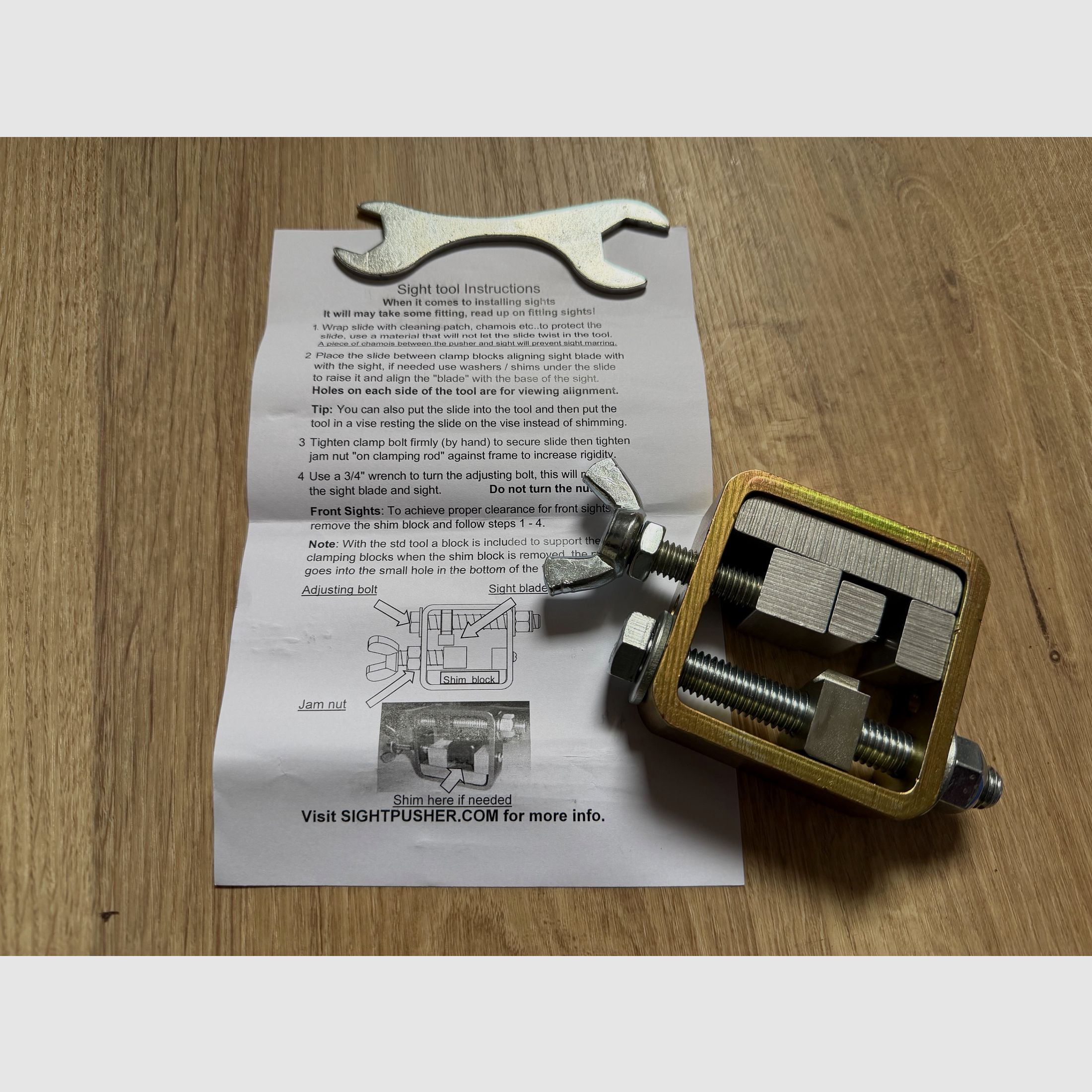 Outil de réglage de hausse pour pistolet Original SIGHTPUSHER, image 1 sur 2