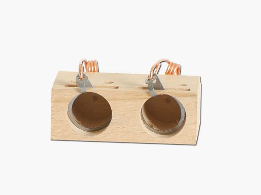 Souricière en bois 2 trous