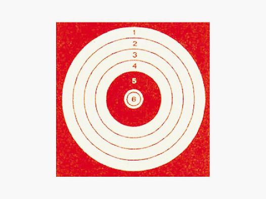 Rote Papierscheiben - 1000 Stück 10x10 cm - Hohe Sichtbarkeit - Für präzises Training