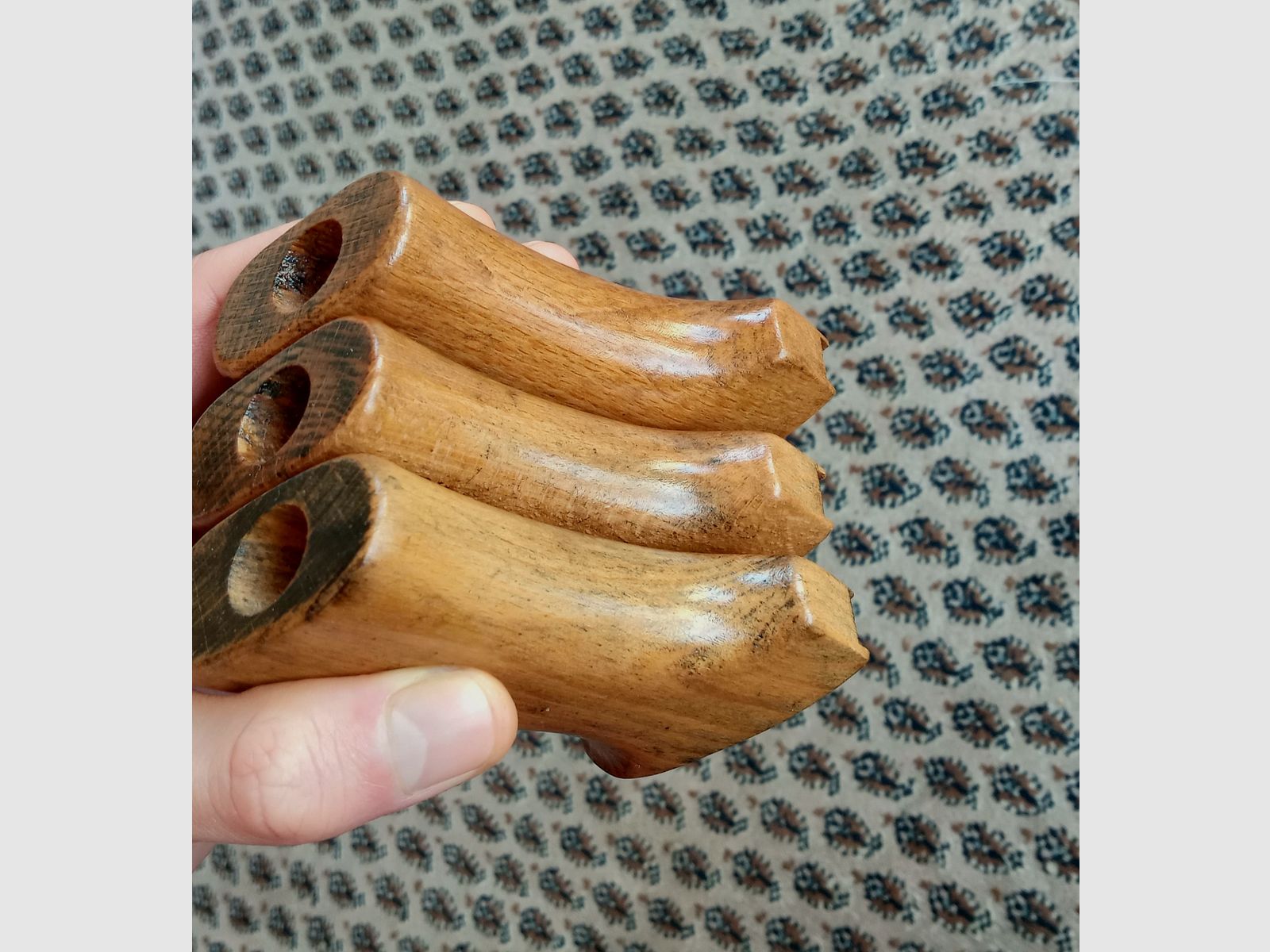 Original frühe Samopal VZ.58 Holz Griffe / Pistolengriffe auch geeignet für CSA Sporter