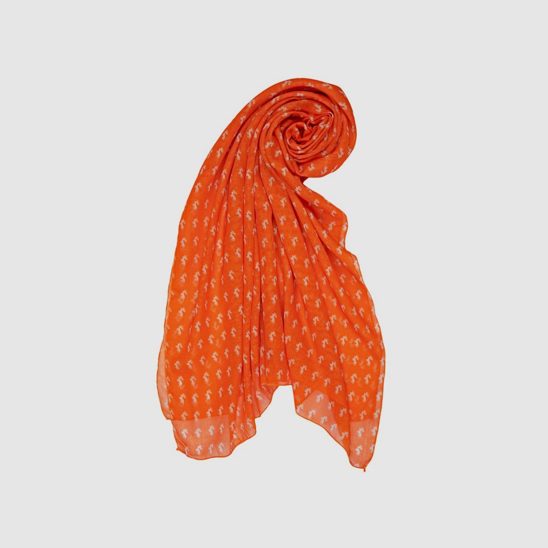 Skogen Tuch mit Hirschmotiv Orange