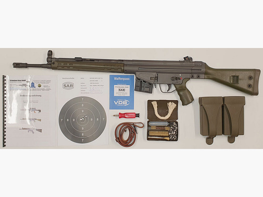 Fusil semi-automatique Schwaben Arms GmbH SAR M41 SPORTMATCH MF3 G3KT calibre 308win. - FABRIQUÉ EN ALLEMAGNE - similaire à HK41/G3