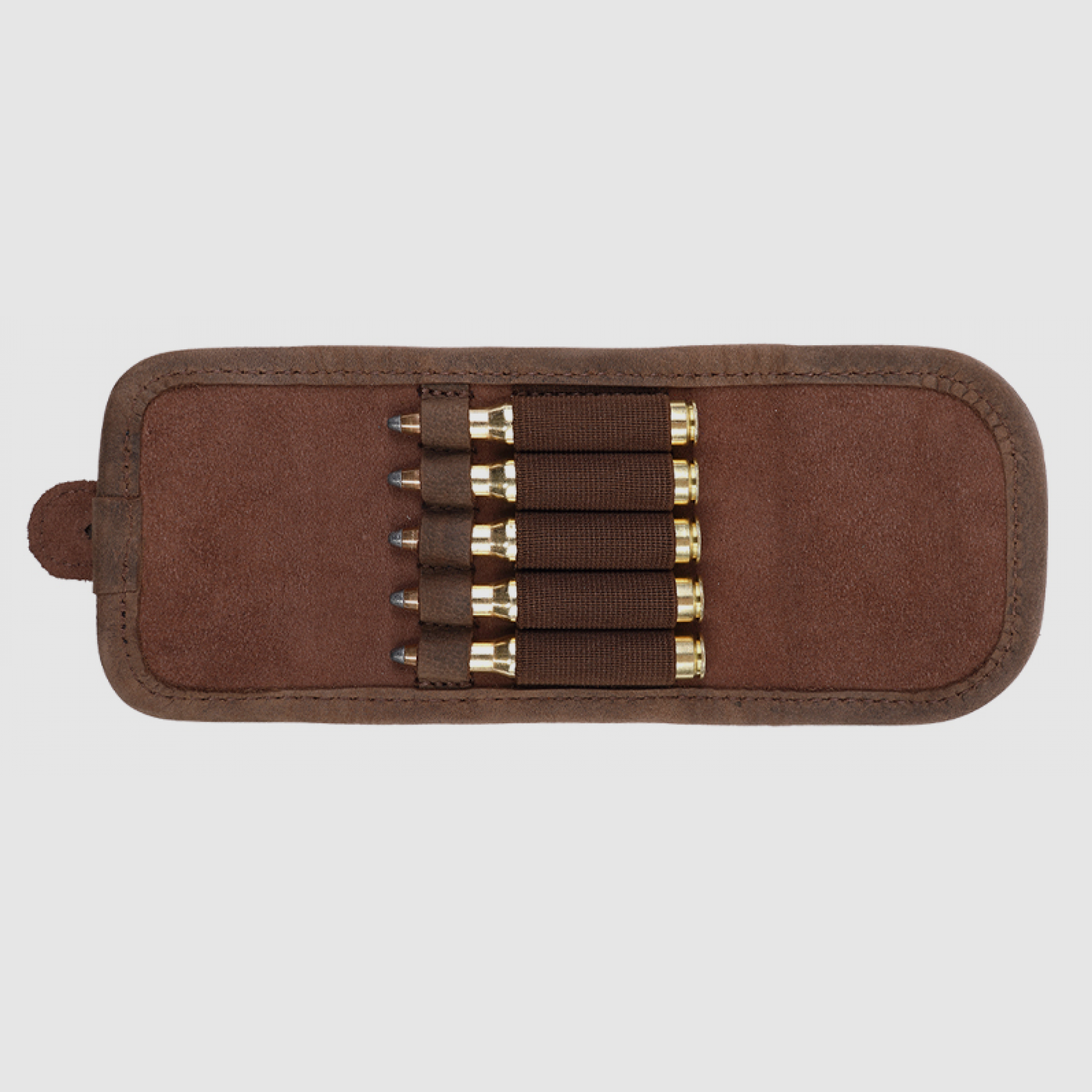 Cartridge case Wildboar leather, 5 cartridges, image 2 of 2