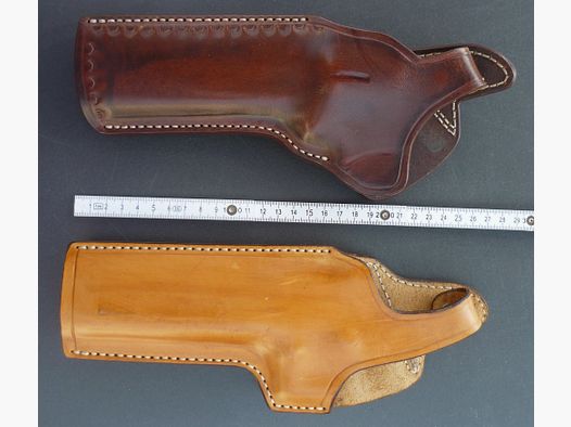 HKDesign Holster Art. Nr. 003 mit Teflon Kornschiene und Snapverschluß  für:   S&W 686  6" Appel  oder Desert Eagle  -   für Linkshänder