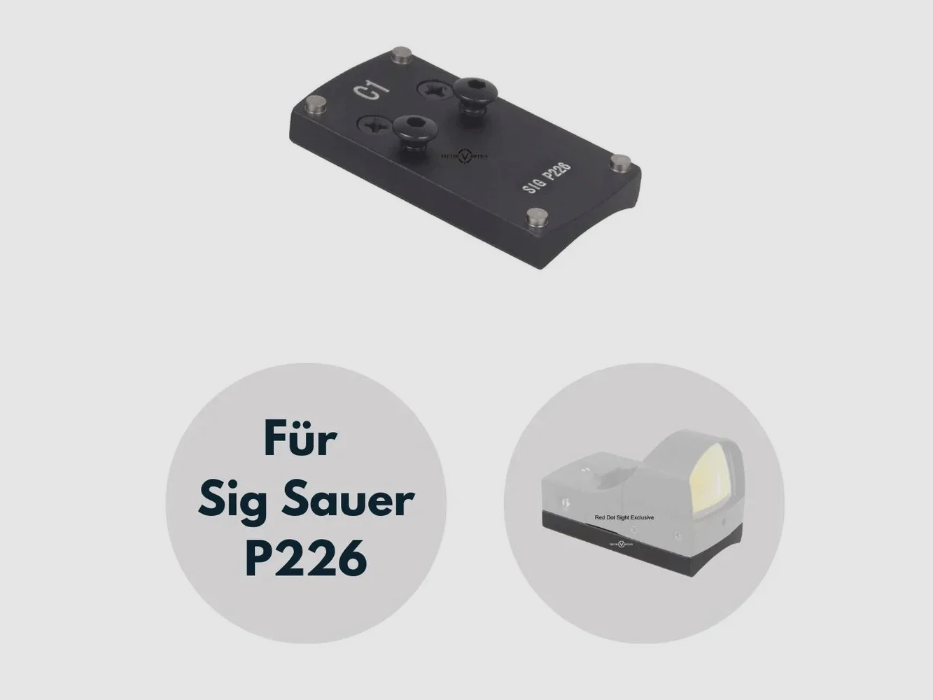Vector Optics SCRDM-03 SIG P226 Montage für Reflexvisiere mit TEK (Docter Sight) Footprint
