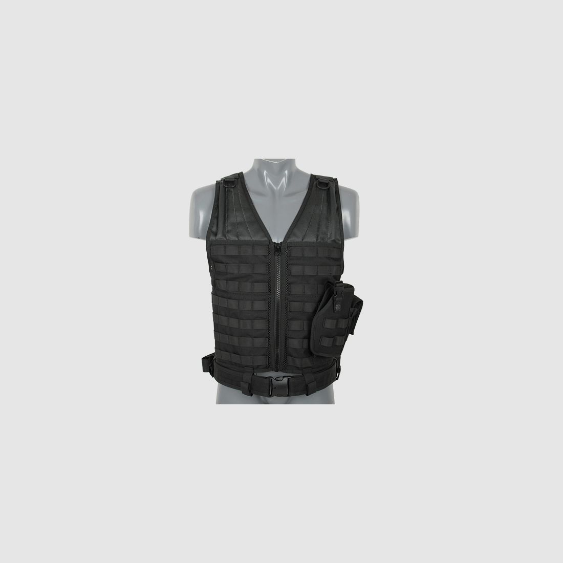 Lightweight MOLLE Tactical Vest - Black [8FIELDS]