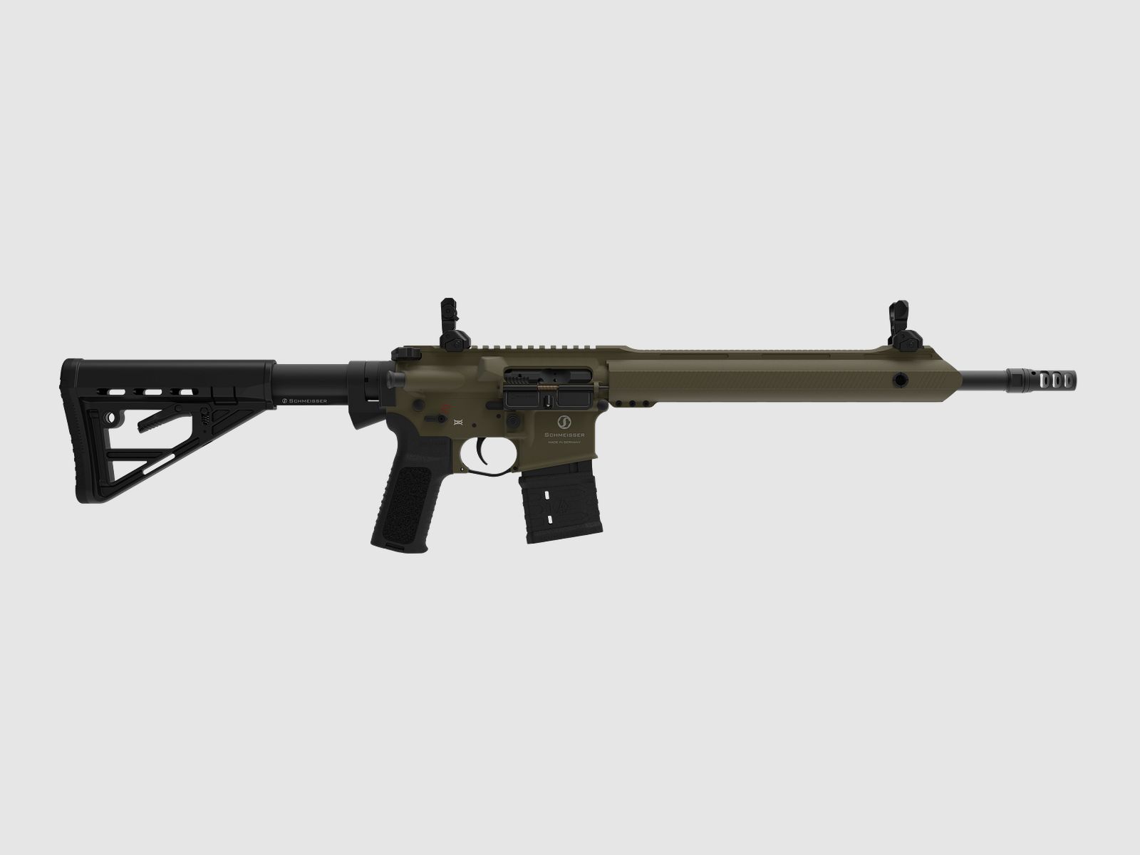 SCHMEISSER AR15-M4FL SPORT – CERAKOTE OD GREEN / .223 Rem. / 14,5" | 370mm