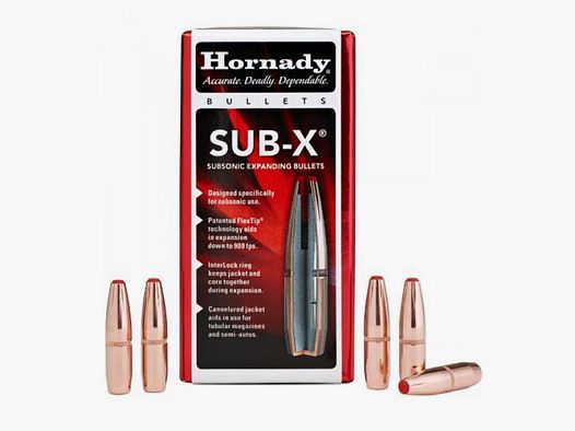 HORNADY PALLE SUB-X 308" 190GR 100PZ