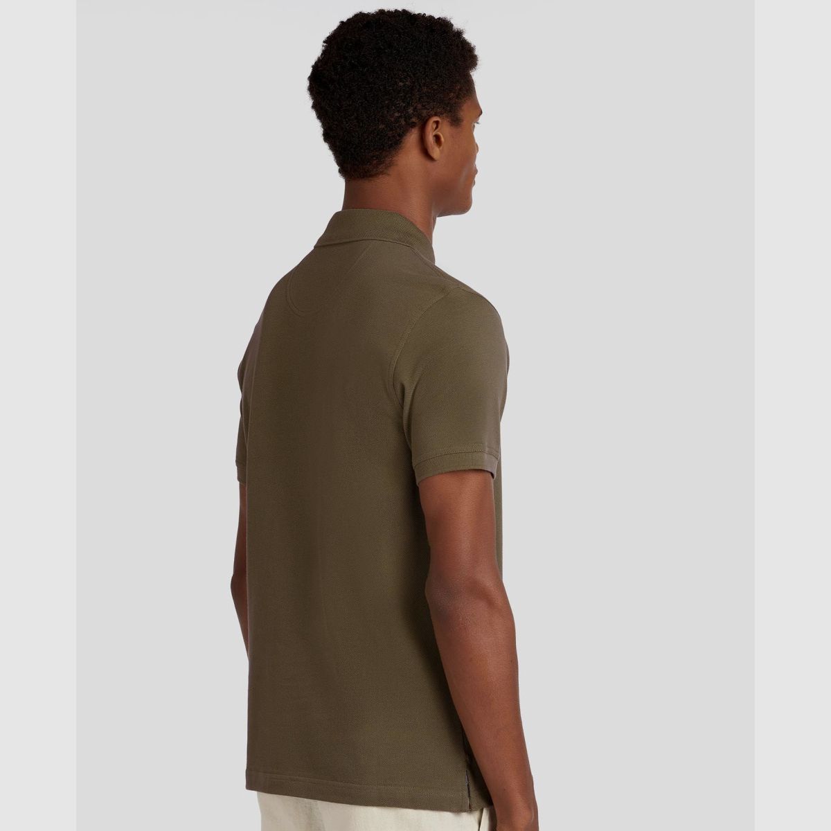 BARBOUR Poloshirt Tartan Pique Dark Olive Classic