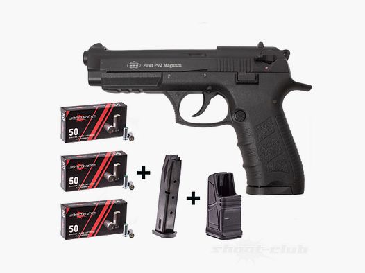 Ekol P92 Magnum Schreckschusspistol 9mmPAK Schwarz mit Magazin