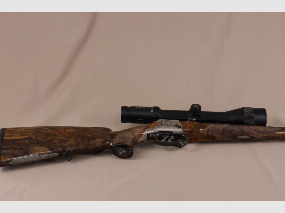 Outschar / Ferlach break-action rifle System "Heeren" // Dream wood // Octagonal barrel // Engraving // Zeiss Varipoint !!