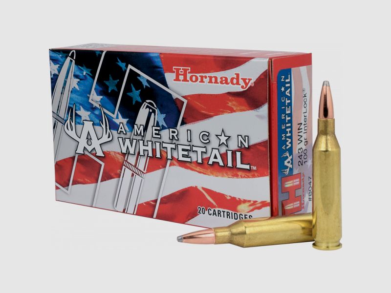 Hornady American Whitetail .243 Win InterLock 100 grs Büchsenpatronen