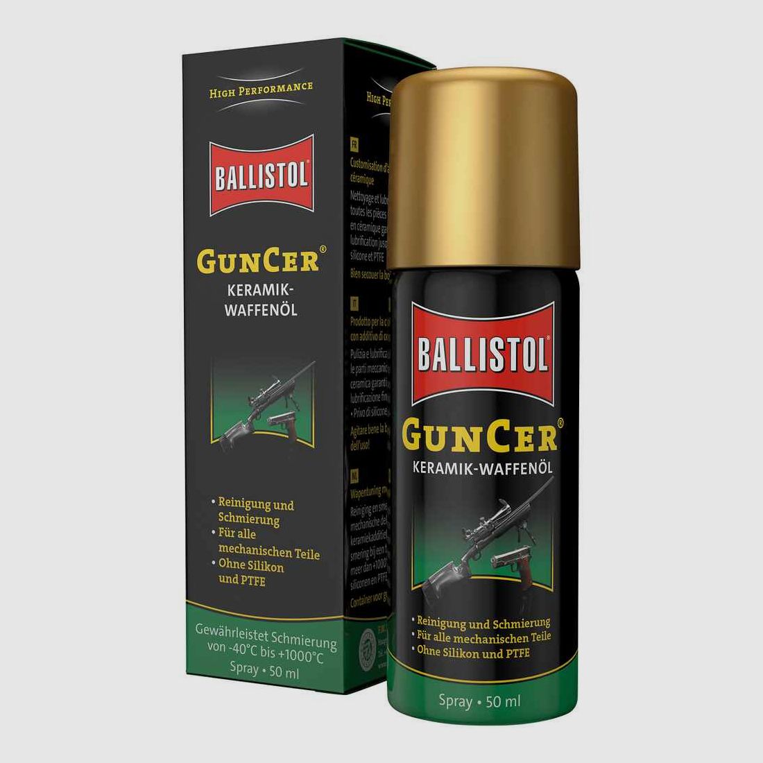 Wapenolie GunCer, 50 ml Ballistol