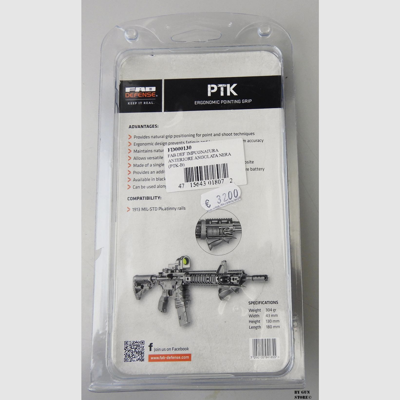 Fab Defense PTK Ergonomic Pointing Grip, image 2 of 2