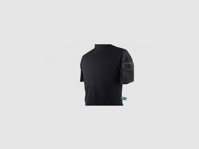 MILSPEC T-Shirt Tattica nera con patch