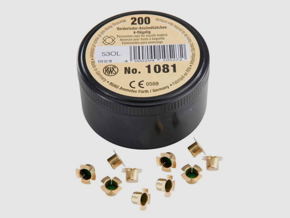 RWS Percussie Caps no. 1081, afbeelding 1 van 2
