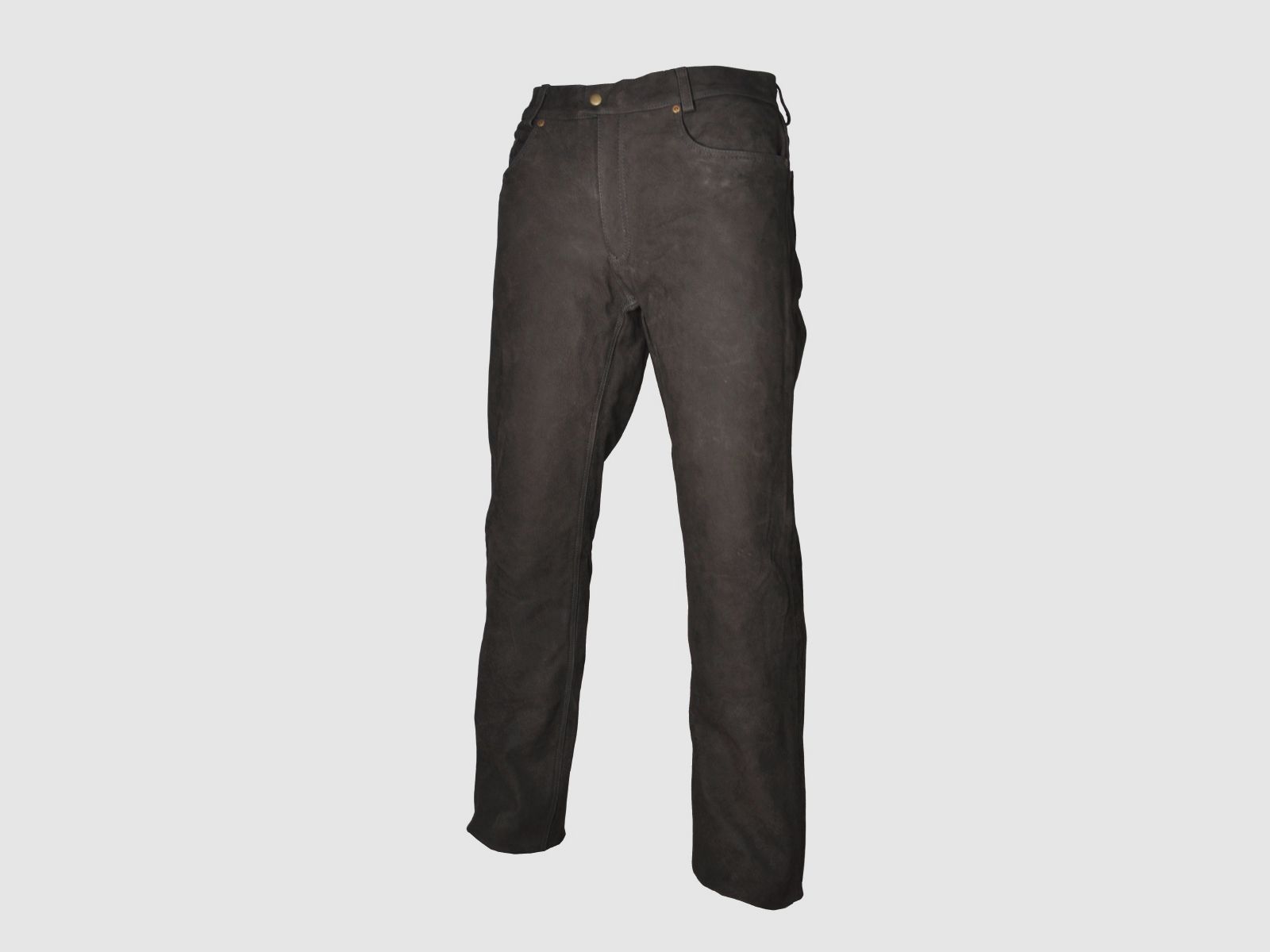 Hubertus Lederhose Echtes Büffelleder Braun