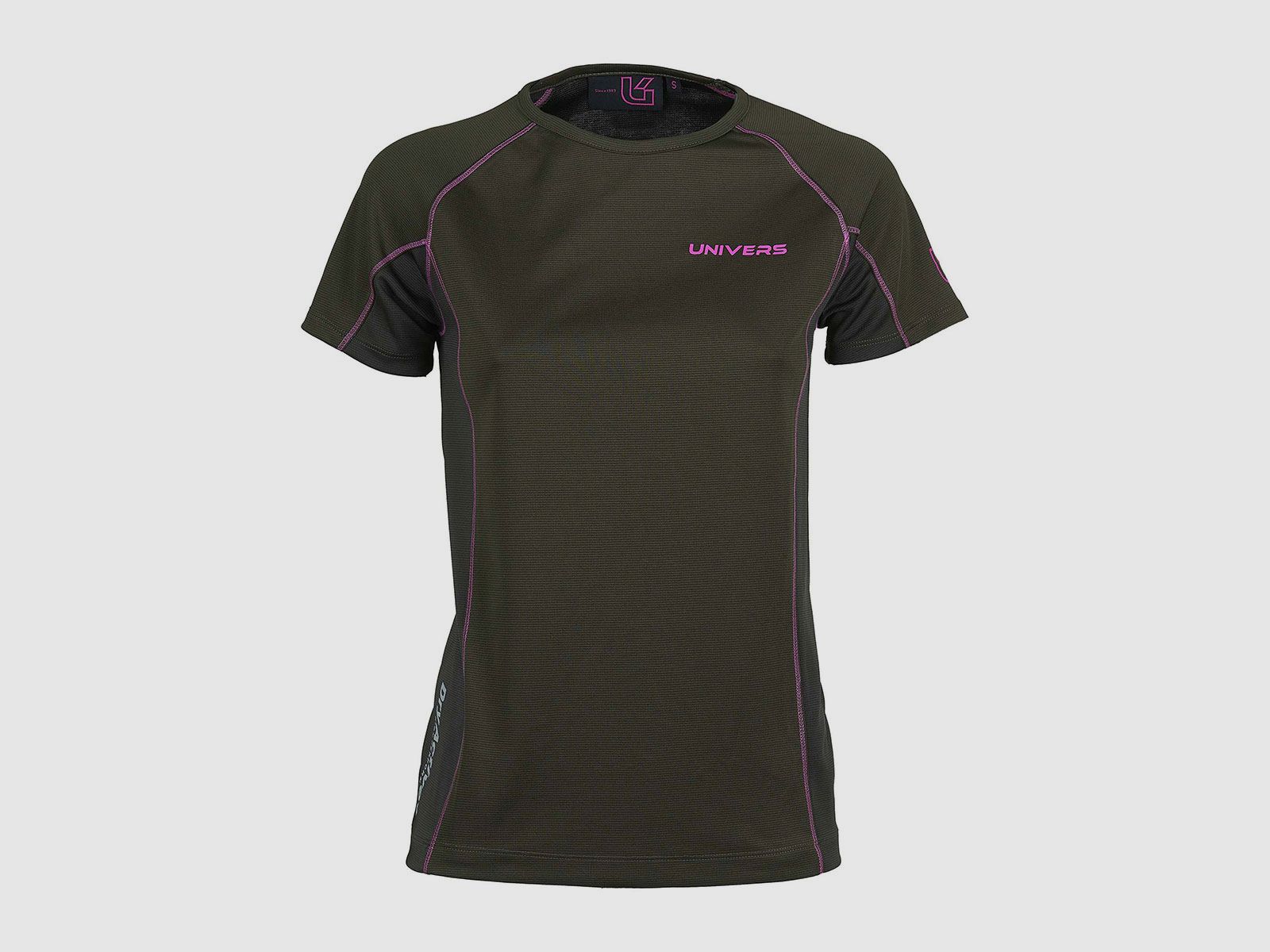 T-SHIRT – WOMEN – UNIVERS – DRY-ACTIVE Green/Fuchsia, image 1 of 2