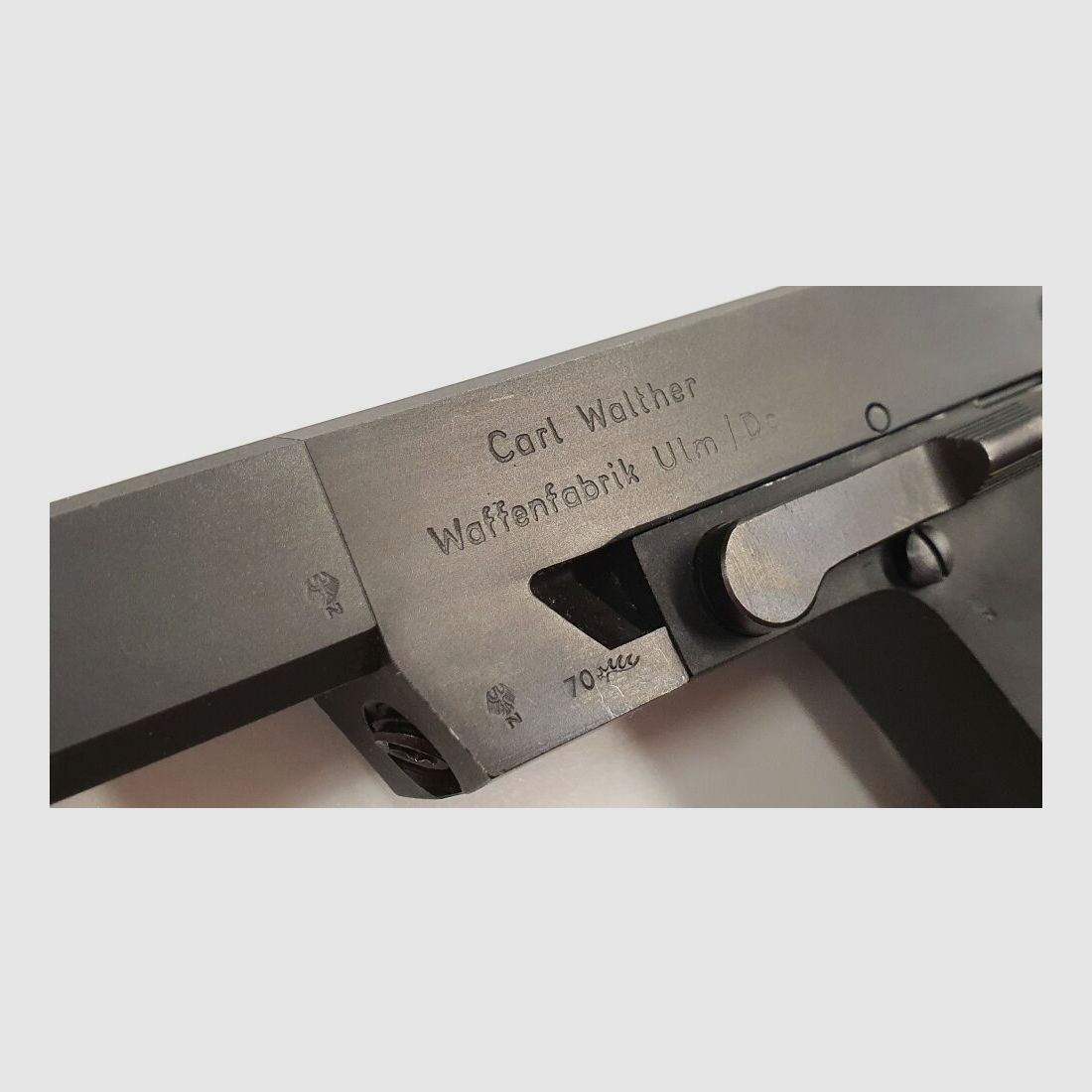 Carl Walther Waffenfabrik Ulm/Do. GSP mit Nill Griffschalen
