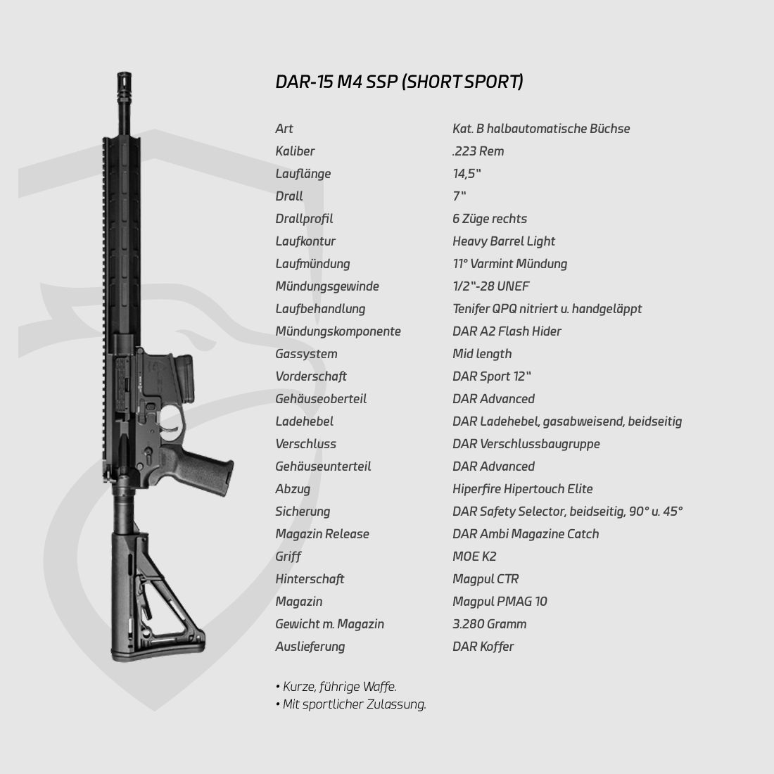 DAR-15 M4 SSP (SHORT SPORT)