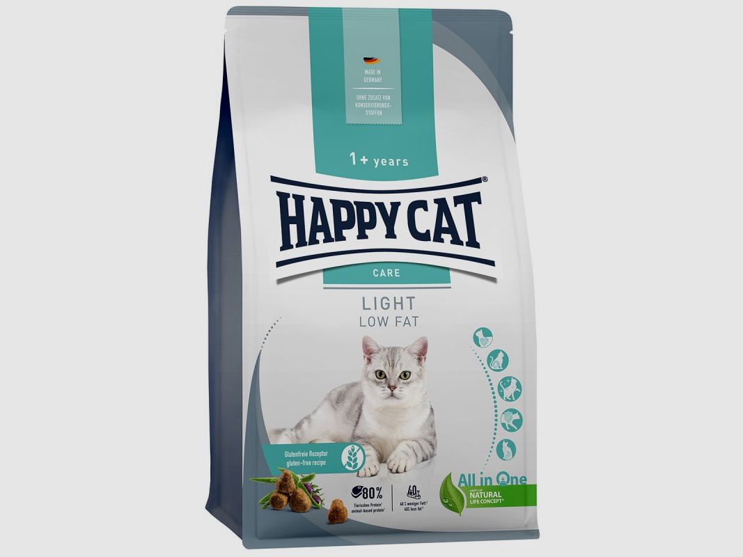 Happy Cat Katzen Trockenfutter Sensitive Light 300 g x 6 Stk.