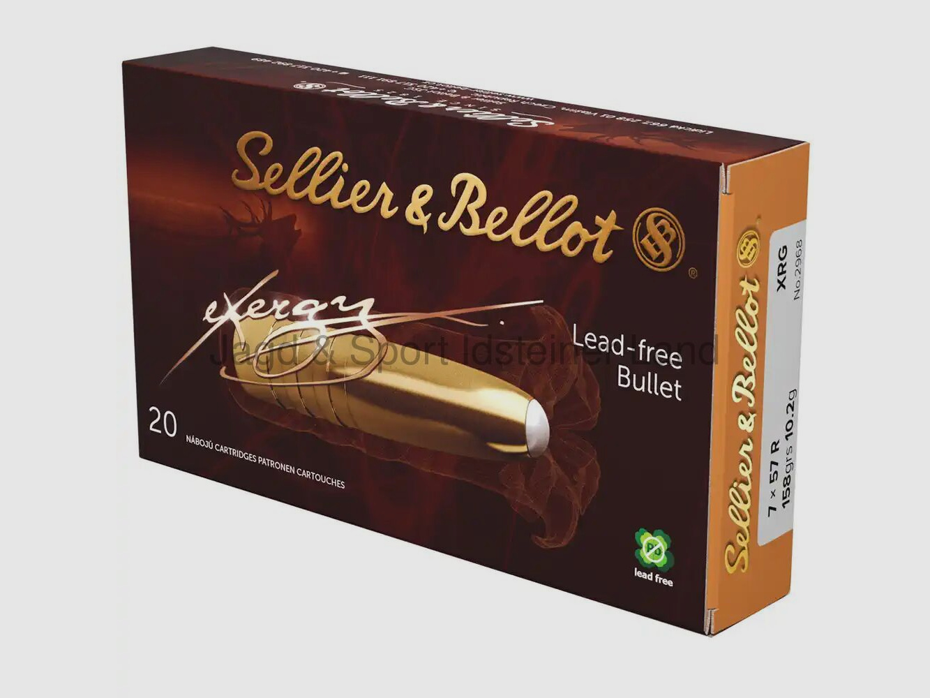 Sellier & Bellot XRG, 158grs, bleifrei