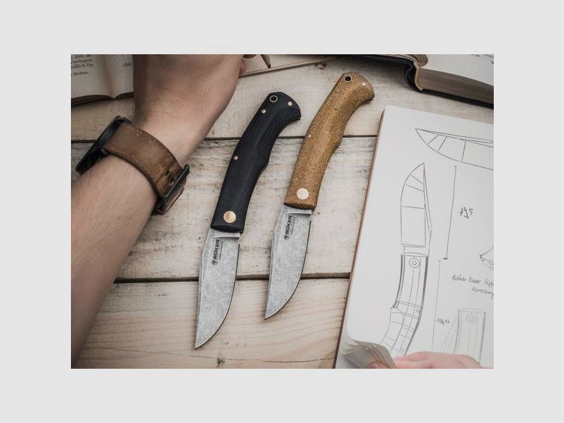 Böker Boxer EDC Zwart M390 mes, afbeelding 5 van 6