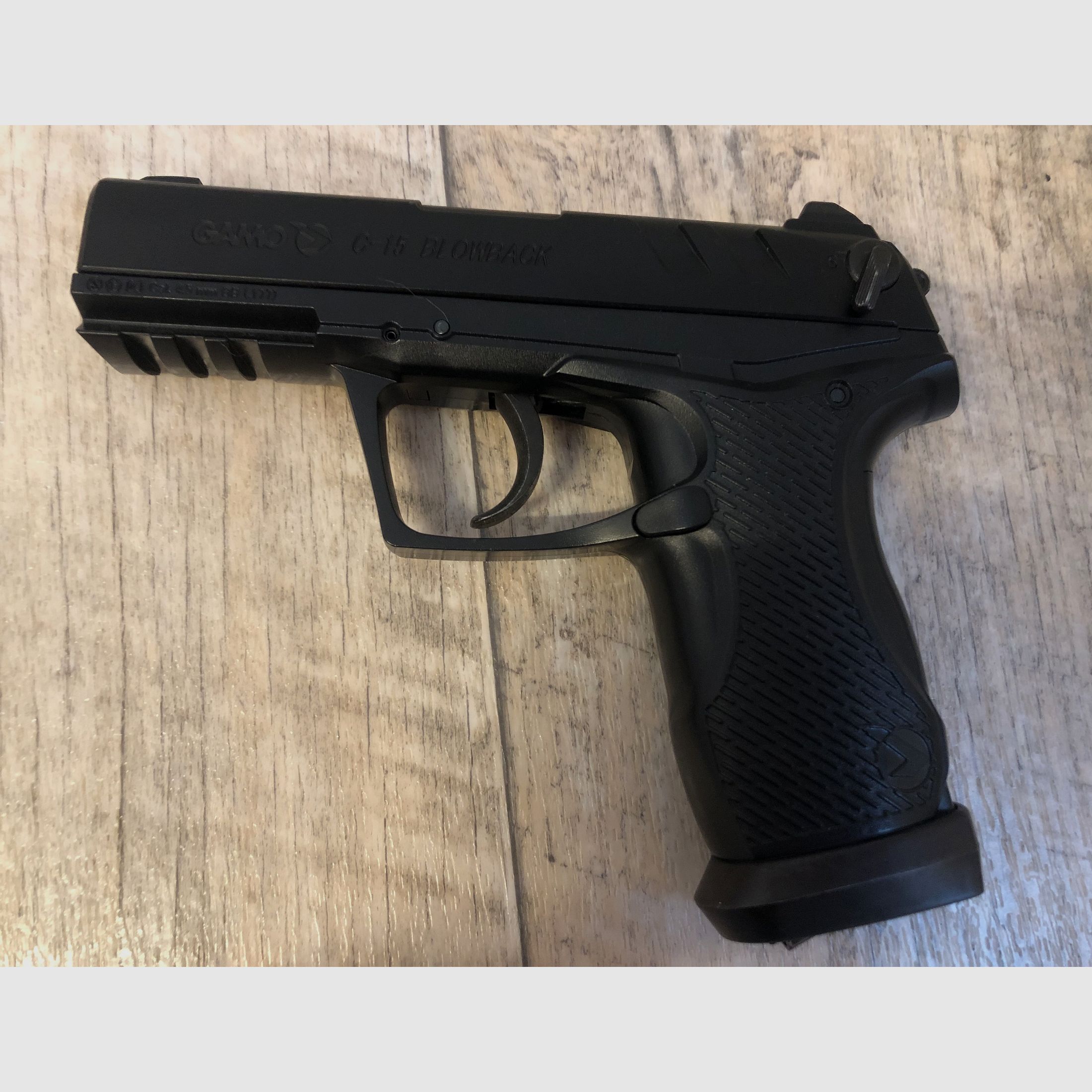 GAMO Luftpistole, CO2, 4,5 mm BB und Diabolo, C- 15 Blowback, Semi Automatic, Luftgewehr