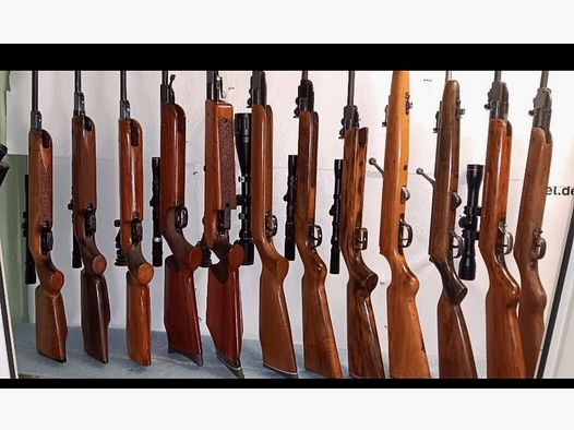 Großes Luftgewehr Konvolut aus Sammlung zu verkaufen . Gerne auch einzeln . 