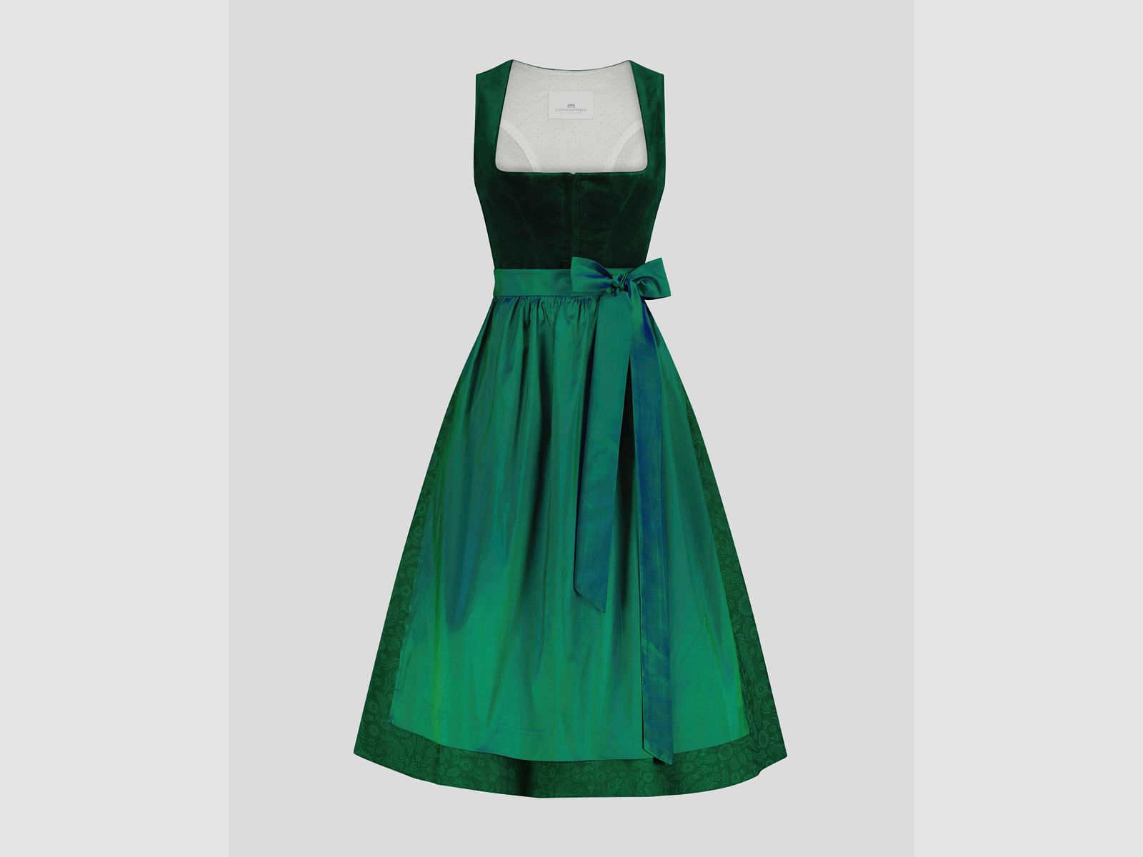 LODENFREY Munich 1842 Velvet Dirndl in Green, image 1 of 2