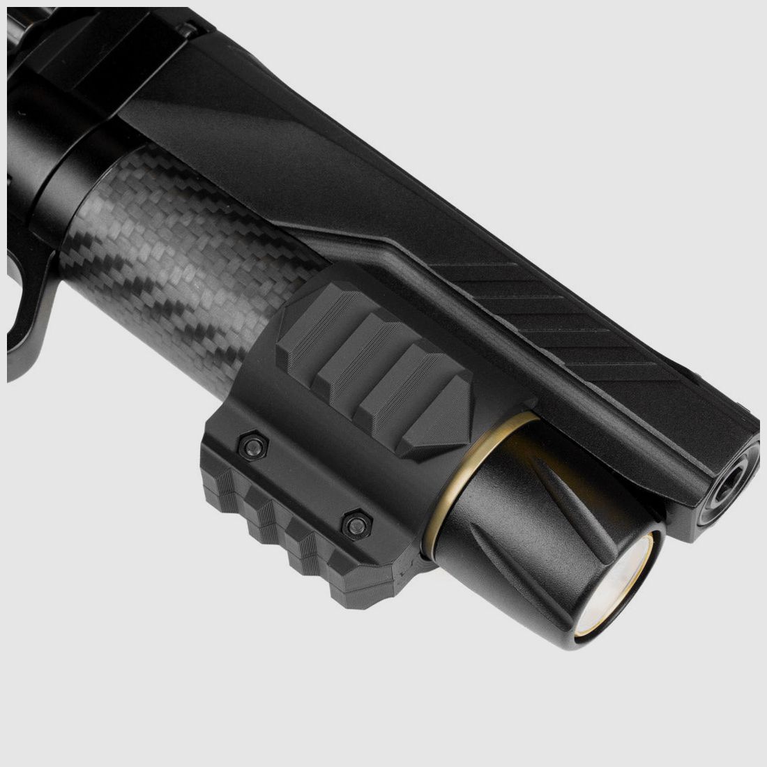 Bottle Clamp Huben GK1 Cal.25 Mini Pro – 3× Picatinny 21 mm | Spezialanfertigung | 3D-Druck