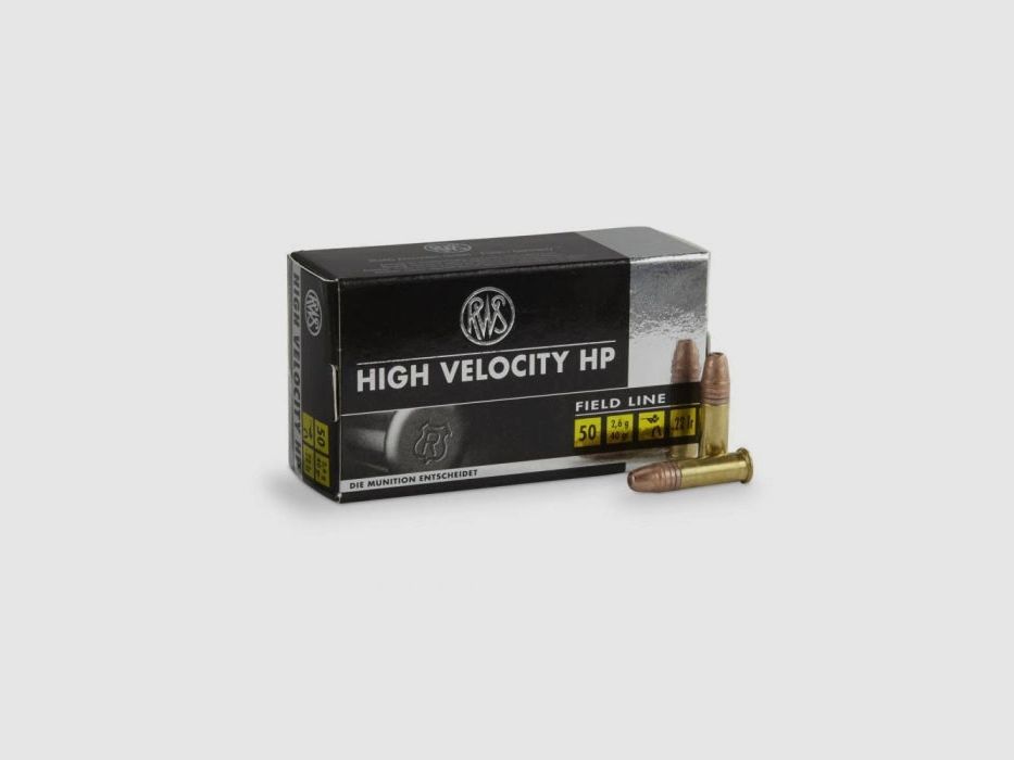 RWS High Velocity Hollow Point Patronen - Kal. 22 LR, afbeelding 1 van 3