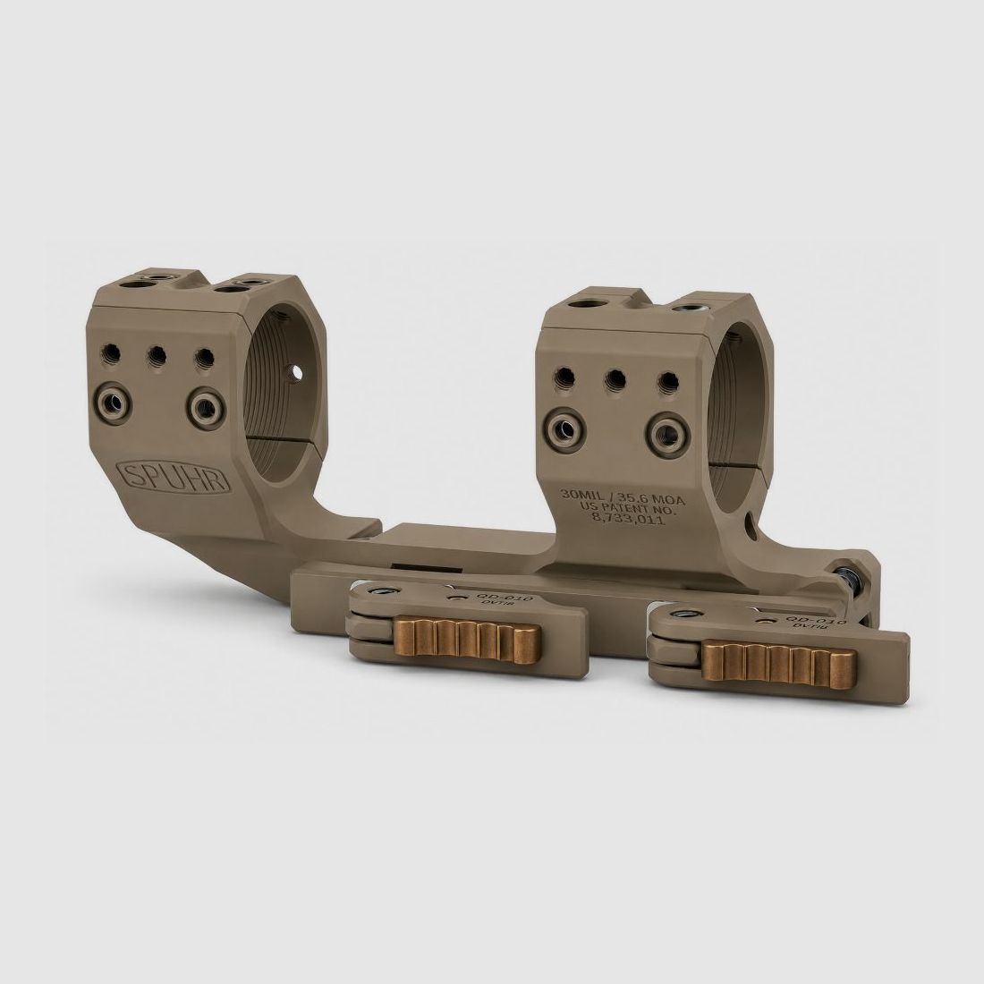 Spuhr Ø36 H38mm QD Cantilever / offset block mount FDE