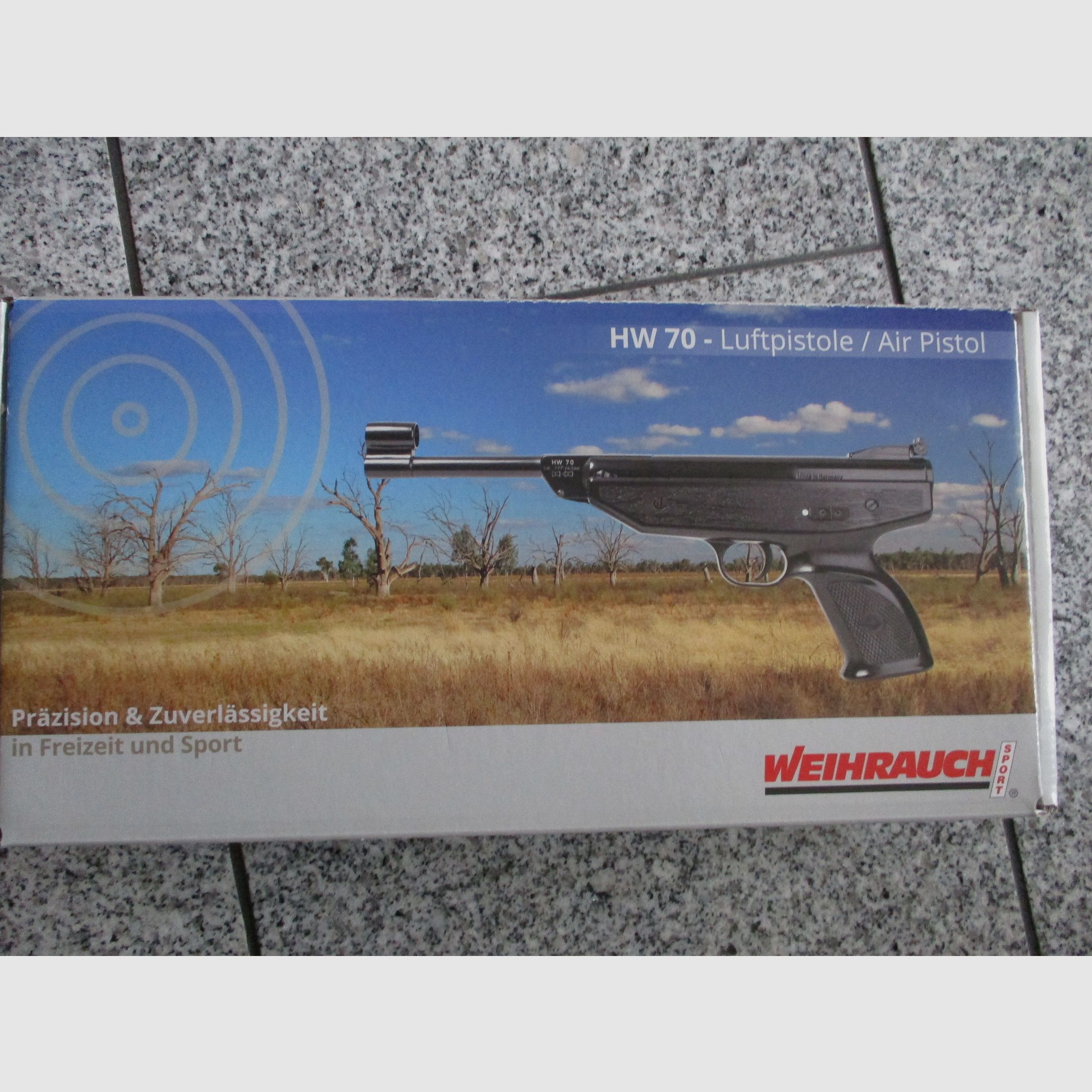 Pistolet à air Weihrauch HW70 en calibre 4,5 mm NEUF