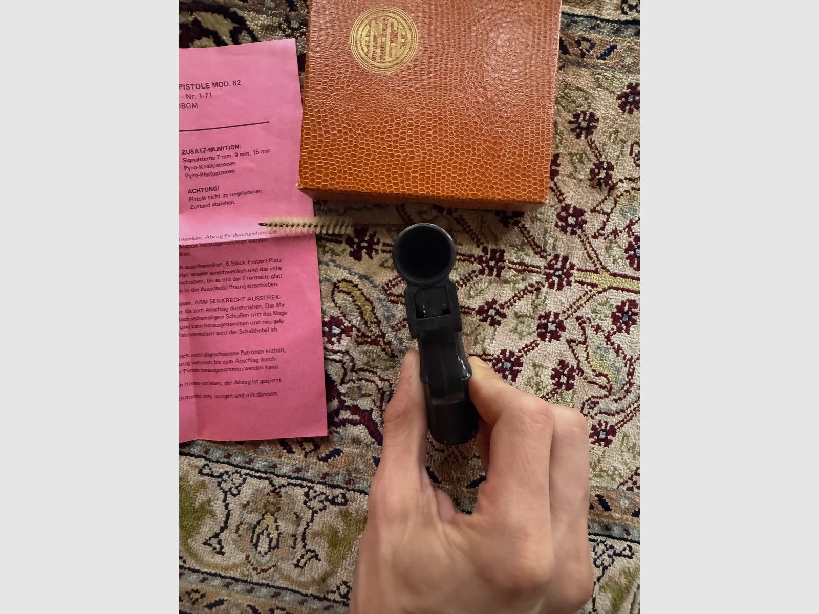 Modèle EM-GE 61 Pistolet Flobert 6mm RAR pour collectionneurs avec boîte d'origine